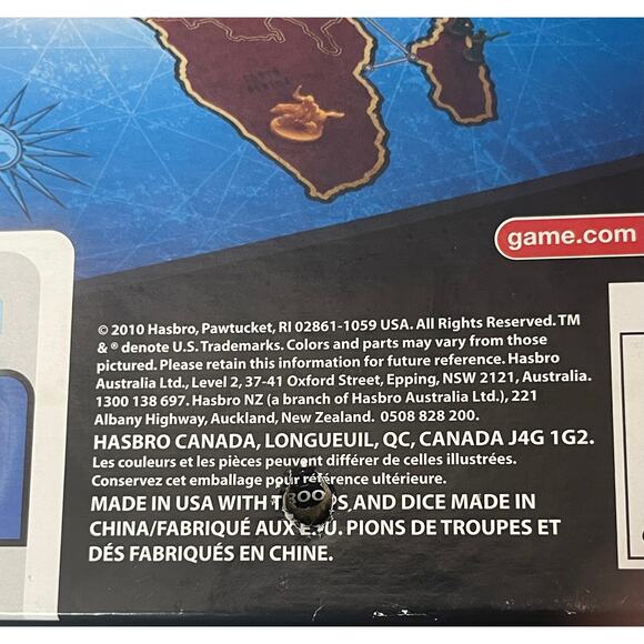 Risk The Game Of Global Domination (complete) Hasbro Board Game 2010 - Picture 6 of 7